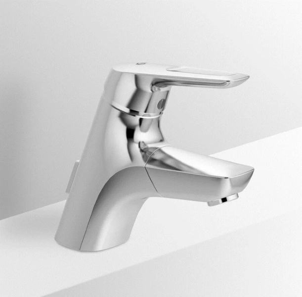 Смеситель для раковины Ideal Standard Ceramix Blue с выдвижным изливом A5654AA (детальная фотография), современные, hi-tech