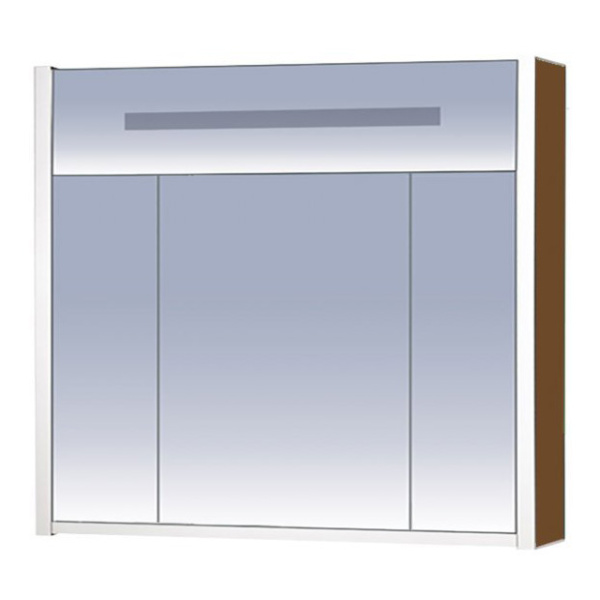 Зеркальный шкаф, цвет коричневый, Misty Джулия Л-Джу04090-1410 (детальная фотография)