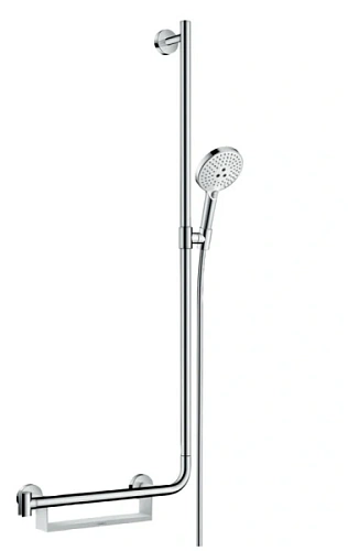 Душевой гарнитур Hansgrohe Raindance Select S белый/хром, правосторонний - фото 1