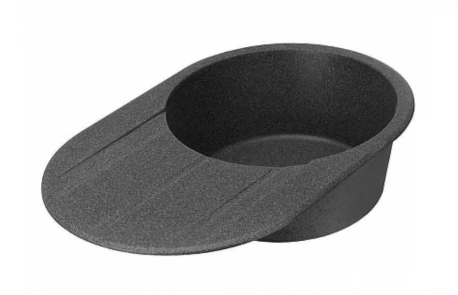 Мойка для кухни Акватон Амира 78 см графит 1A712932AI210 (детальная фотография), округлой формы