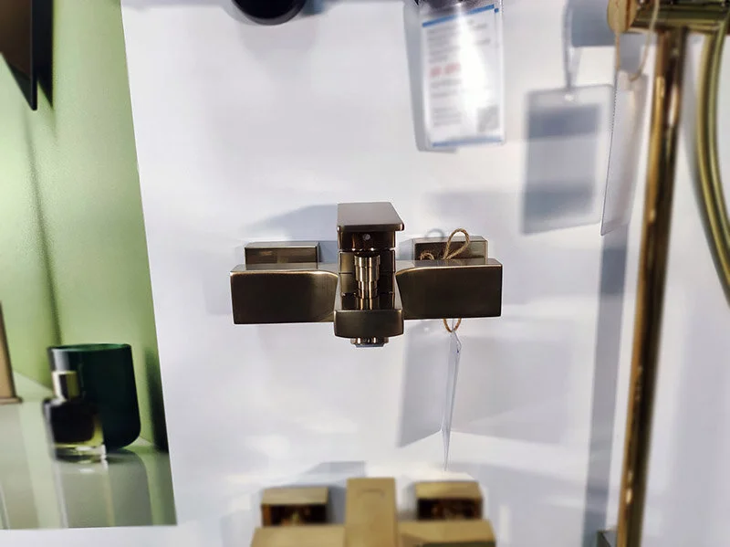 Смеситель для ванны Hansgrohe Metropol шлифованная бронза 32540140 (детальная фотография), современные, hi-tech