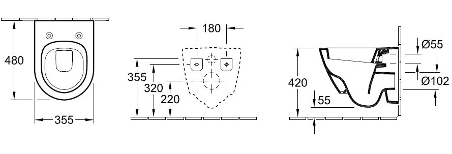 Унитаз подвесной Villeroy&Boch Subway 2.0 560610 (детальная фотография), по запросу, нет в наличии