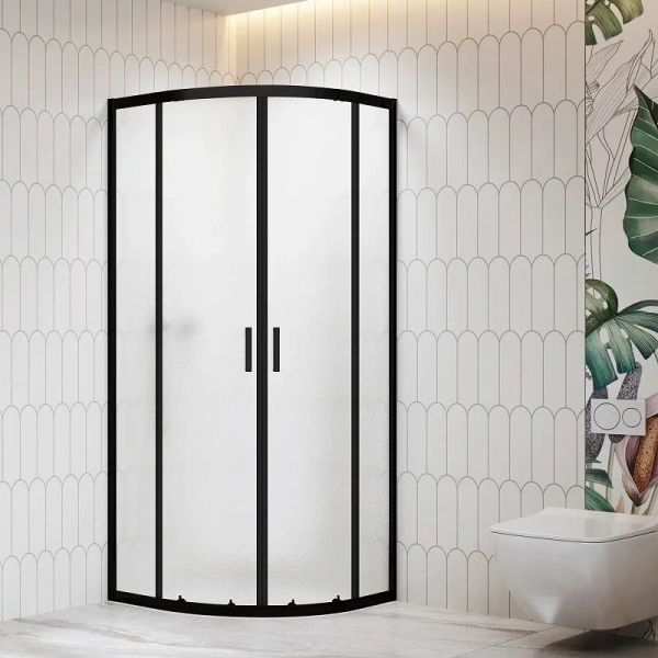 Душевой уголок RGW Classic CL-56B 80x80 см профиль черный, стекло Cora 06095688-44 (детальная фотография)