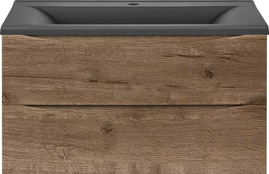 Тумба под раковину подвесная Vincea Mia 89 см V.Oak VMC-2MA900VO (детальная фотография), светло-коричневая