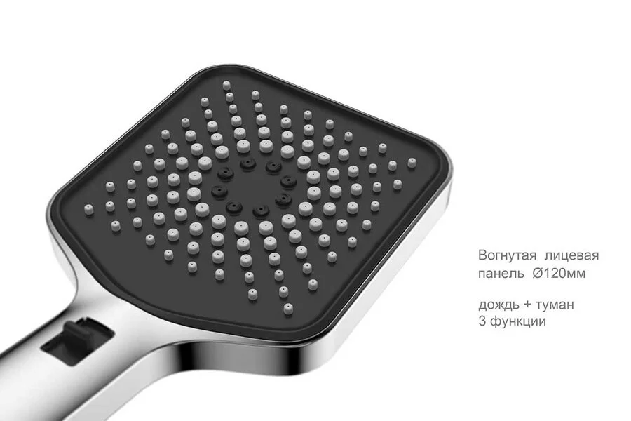 Душевой комплект Vincea Inspire черный VSFW-421I4MB (детальная фотография), душевые комплекты, наборы index_1