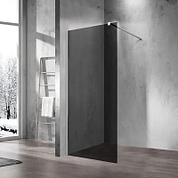 Душевая перегородка Vincea Walk-In 110 см профиль хром стекло тонированное