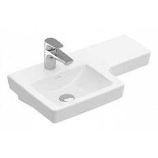 Раковина Villeroy & Boch Subway 2.0 63 см левая, цвет альпийский белый