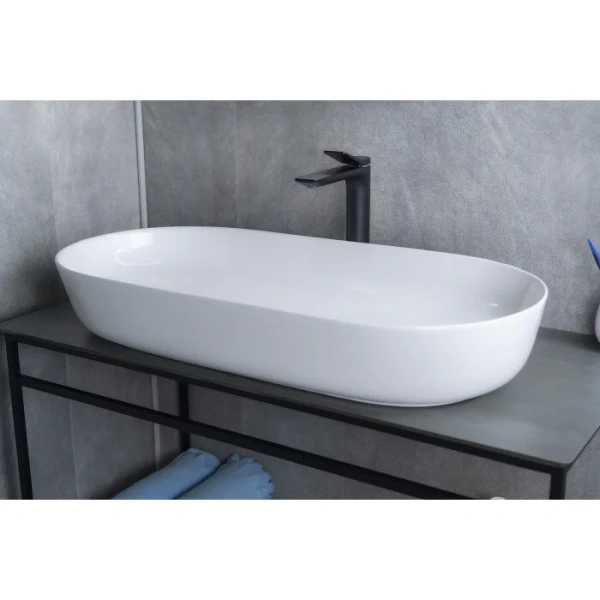 Раковина GID Lago N9348 81 см белая 51200 (детальная фотография), белые