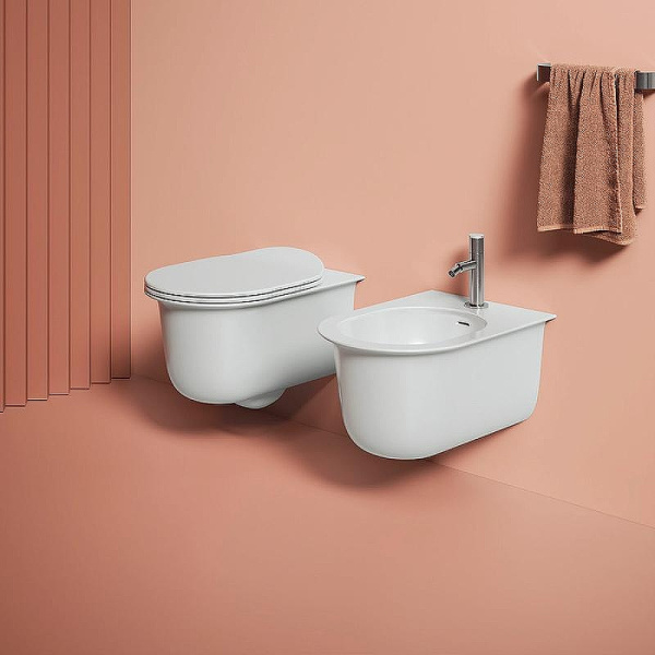 Унитаз подвесной ArtCeram Chic белый матовый CHV001 05 00 (детальная фотография), подвесные, встраиваемые