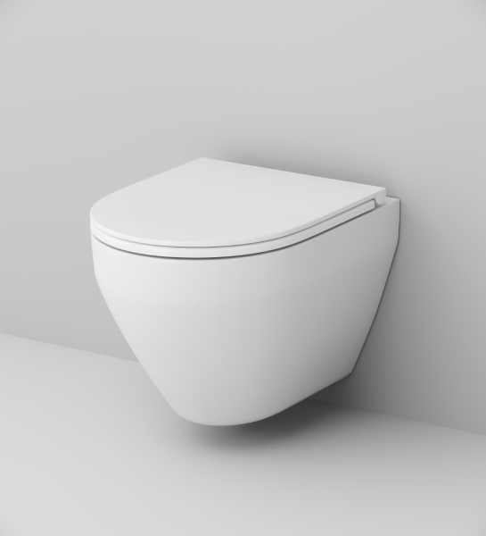 Унитаз подвесной Am.Pm Spirit 2.0 безободковый C701700WH (детальная фотография), современные, hi-tech, круглые