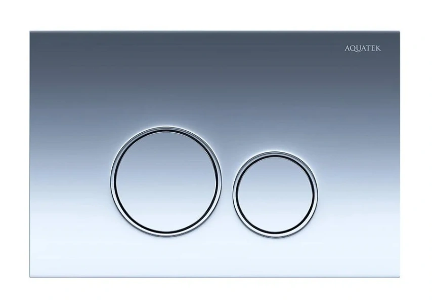 Клавиша смыва Акватек Pneumo S хром глянец PNS-0000012 (детальная фотография)