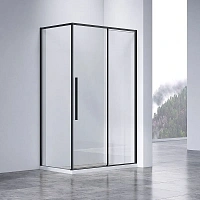Душевой уголок Vincea Slim-N 110х80 см профиль черный
