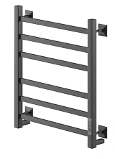 Полотенцесушитель электрический Ника Step 60х40 см черный матовый