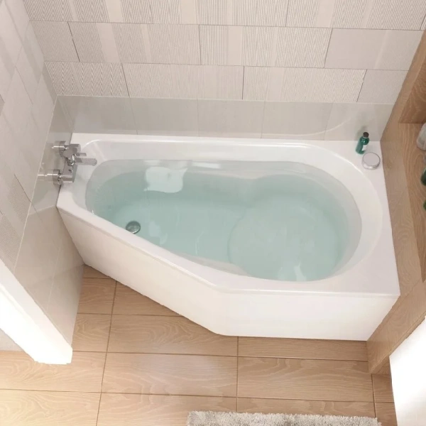 Ванна акриловая 1Marka Deep 01ди1580л/01ди1580п, 150 x 80 см, левая/правая, цвет белый (детальная фотография), 150 см