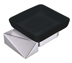 Мыльница Boheme New Venturo хром/черный