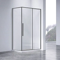 Душевой уголок Vincea Slim-N 110х90 см профиль вороненая сталь