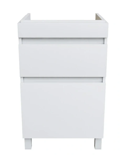 Тумба под раковину напольная IDDIS Zodiac 50 см белая ZOD5CBFi95 (детальная фотография), напольная, пристенная