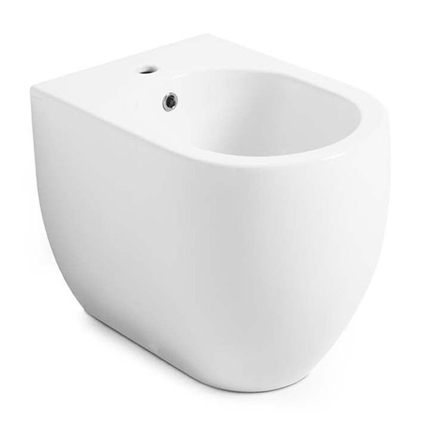 Биде напольное Kerasan Flo белое 312401 (детальная фотография)