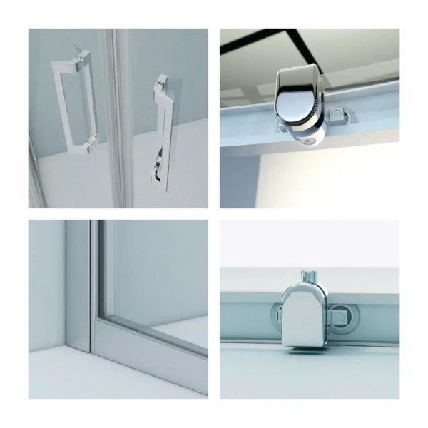 Душевой уголок IDDIS Zodiac 100х100 см глянцевый алюминиевый профиль ZOD6CR0i23 (детальная фотография), хром