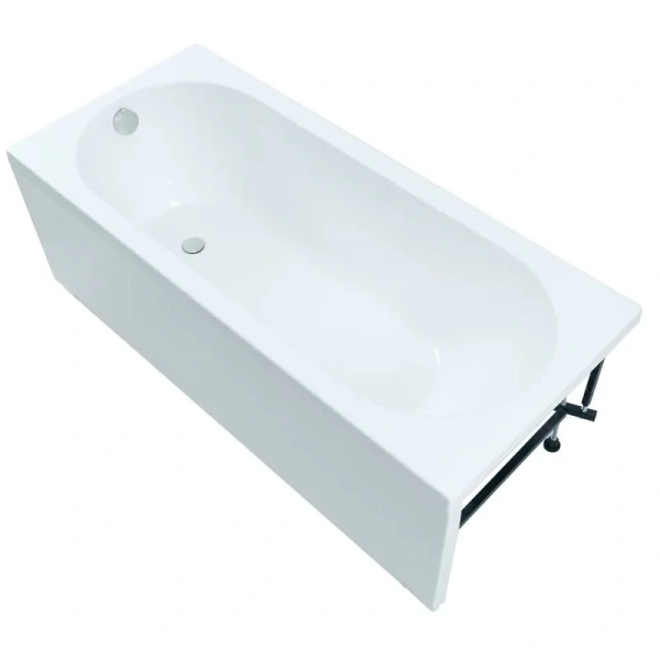 Акриловая ванна Aquanet Lotos 00330873, 165 x 70 см, с каркасом, цвет белый (детальная фотография), без гидромассажа, недорогие