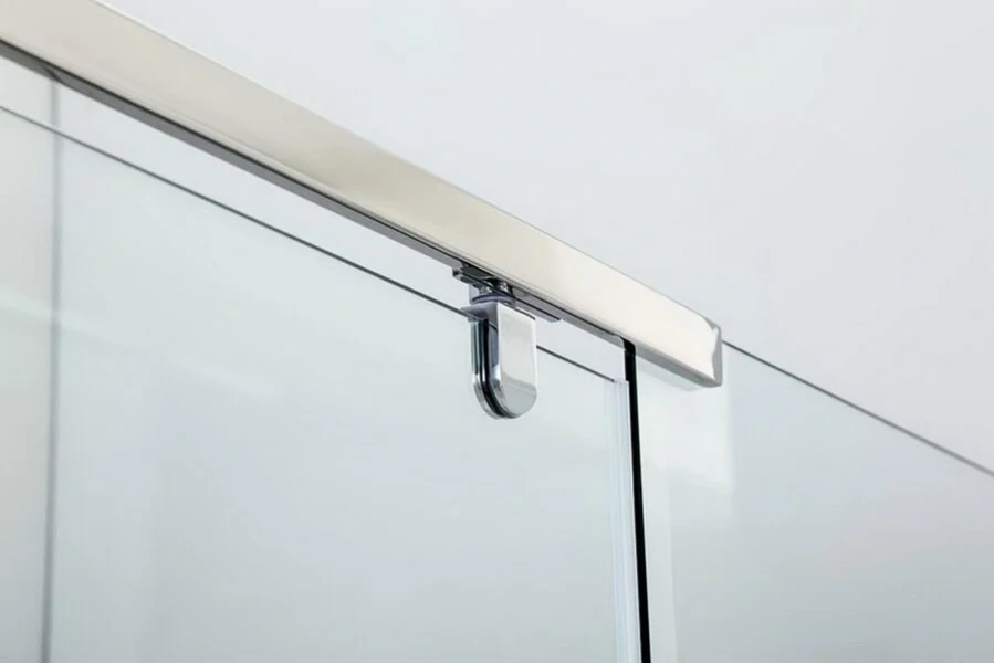 Душевой уголок Black&White Stellar Wind 90x90 см профиль хром, стекло прозрачное 3059090 (детальная фотография), хром