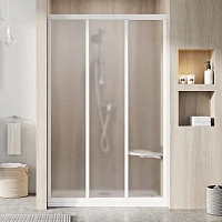 Душевая дверь, профиль белый, стекло грейп, Ravak Supernova ASDP3-110 00VD0102ZG