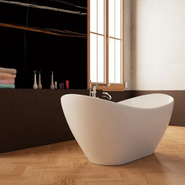 Ванна акриловая Frank F6107, 12519, 170 х 75 см, цвет белый (детальная фотография), без гидромассажа