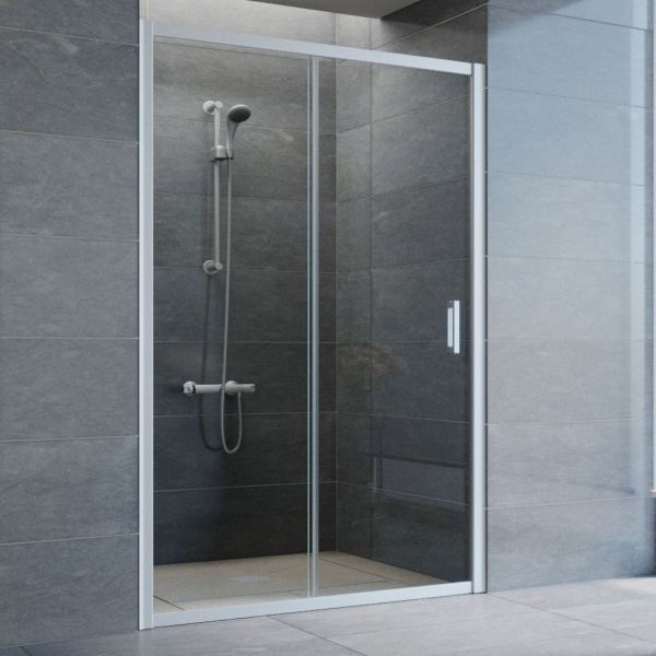 Душевая дверь стекло прозрачное Vegas-glass ZP 130 01 (детальная фотография), 130 см