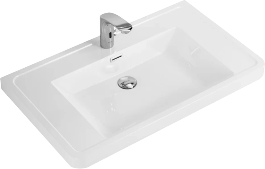 Раковина мебельная BelBagno 80 см из искусственного мрамора EA-800-LVB (детальная фотография)