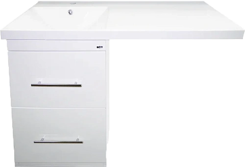 Тумба под раковину напольная Misty Мексика 50 см белая - фото 1