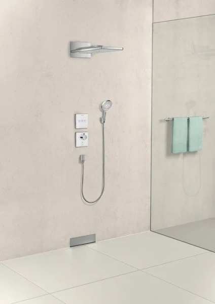 Смеситель для душа Hansgrohe ShowerSelect Highflow хром/белый 15735400 (детальная фотография), для душа