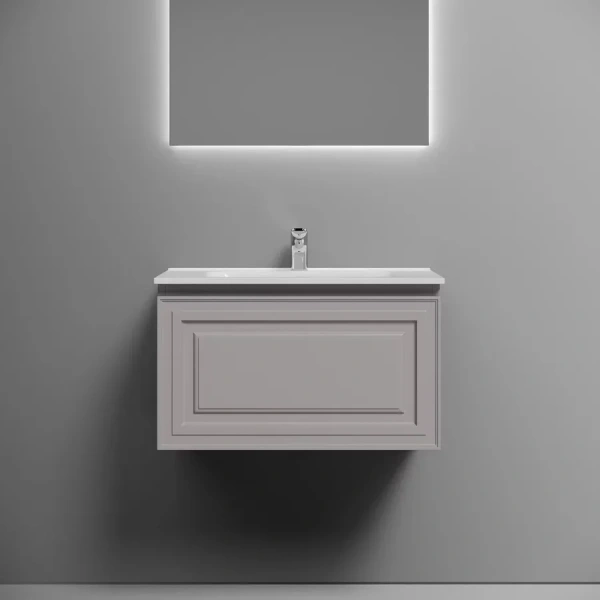 Тумба под раковину подвесная Sancos Very 70 см Doha Soft VR70SM (детальная фотография), подвесная, пристенная