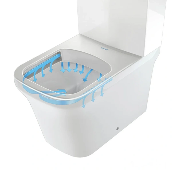 Унитаз Duravit P3 Comforts 216709 (детальная фотография), с бачком