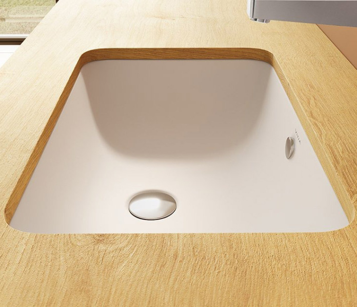 Раковина VitrA S20 55 см встраиваемая снизу 7475B003-0618 (детальная фотография), встраиваемые (в столешницу)