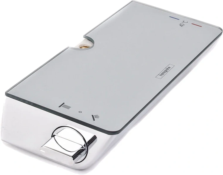 Душевая стойка Hansgrohe Raindance Select 27112 с термостатом (детальная фотография), со смесителем