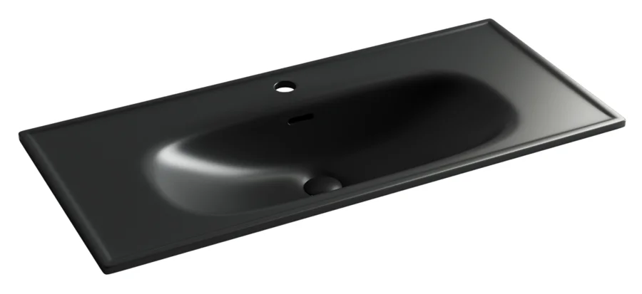 Раковина Ceramica Nova Sabo 100 см черная матовая CN13003MB (детальная фотография)