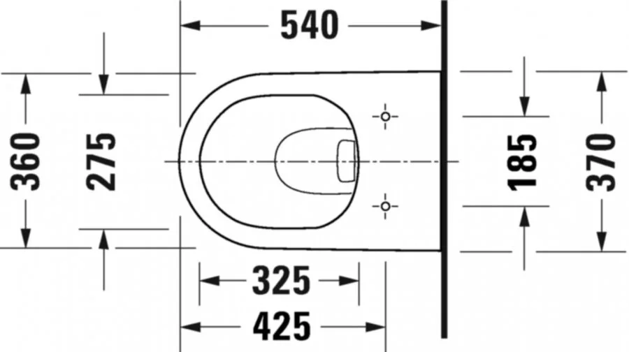 Унитаз подвесной Duravit D-Neo белый 2577090000 (детальная фотография), в наличии