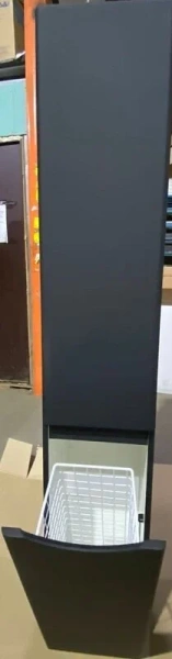 Шкаф-пенал Style Line Бергамо 30 см правый, черный СС-00002331 (детальная фотография) index_1