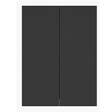 Шкаф подвесной Misty Поло 60 см антрацит/дуб Галифакс белый