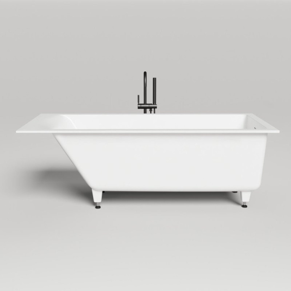 Ванна из искусственного камня Salini Cascata Kit 170x75 см белый матовый 104323M (детальная фотография), современныe, hi-tech