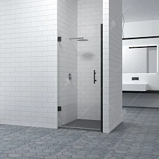 Душевая дверь в нишу RGW Hotel HO-011B 80 см профиль черный