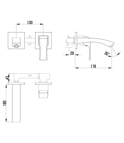Смеситель для раковины Lemark Unit LM4526C (детальная фотография), для раковины