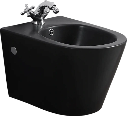 Биде подвесное Timo Inari черное матовое - фото 2