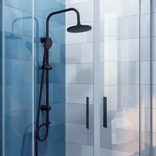 Душевой комплект Dorff Comfort черный D0708010BL (детальная фотография), душевые комплекты, наборы