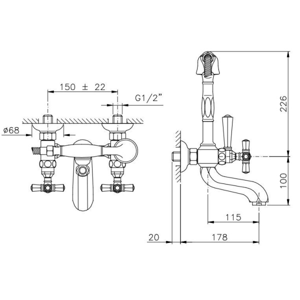 Схема (детальная фотография), классические, ретро, с кристаллами swarovski, с элементами керамики, декорированные