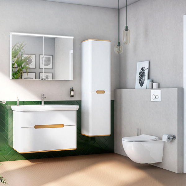 Унитаз подвесной VitrA Sento безободковый белый 7748B003-0075 (детальная фотография), белые