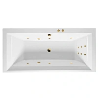 Ванна гидромассажная Excellent Crown Grand Line 190 x 90 см, белый/золото, WAEX.CRG19.LINE.GL