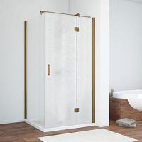 Душевой уголок профиль бронза стекло шиншилла Vegas-glass