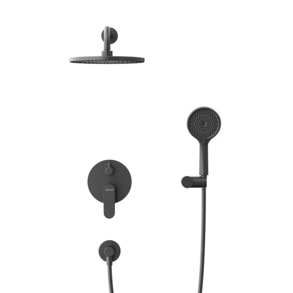 Душевой комплект Cezares Stylus черный матовый STYLUS-DSET-NOP (детальная фотография), современные, hi-tech