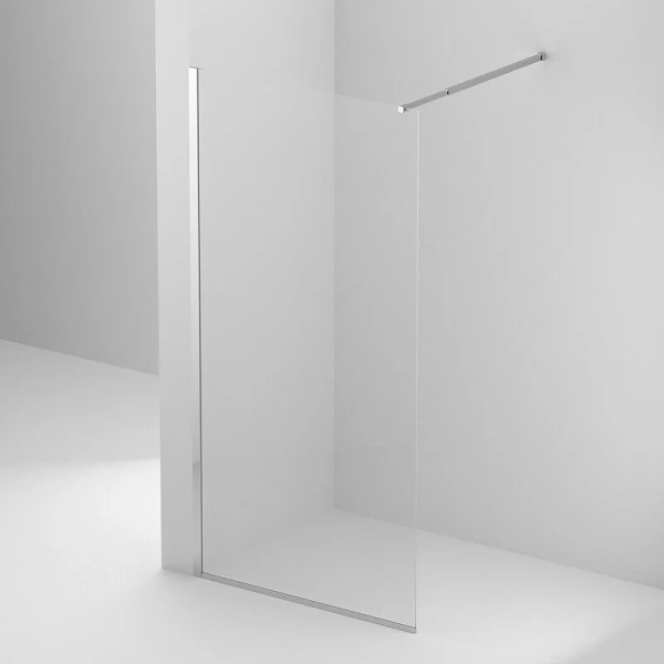 Душевая перегородка BelBagno Kraft 90 см профиль хром KRAFT-L-1-90-C-Cr (детальная фотография)